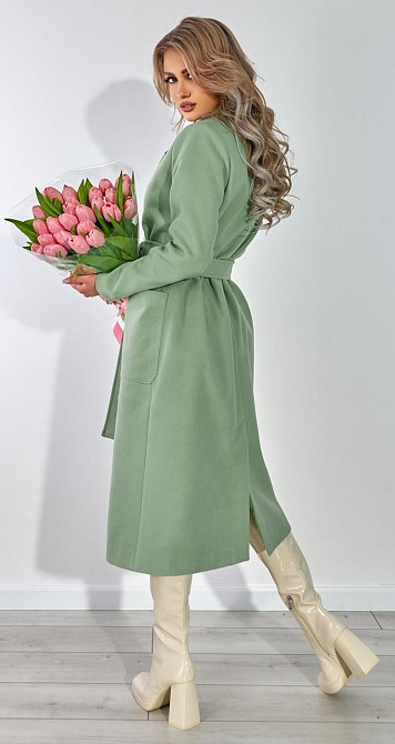 Лаконічне пальто з накладними кишенями (42) Київ - фото 4