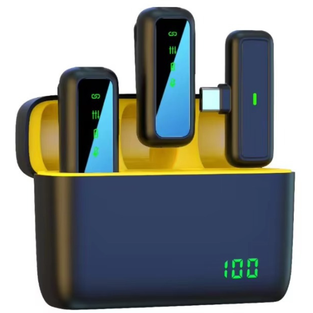 Микрофоны беспроводные петличные с шумоподавлением ONELEADER SX6 с зарядным кейсом с подключением Type-C для iPhone та Android Кам'янець-Подільський - фото 7