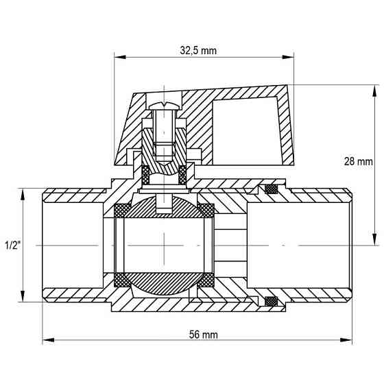 Кран "міні" 1/2" ШШМ Koer KR.402 (KR0157)   ( 24328 ) Харків