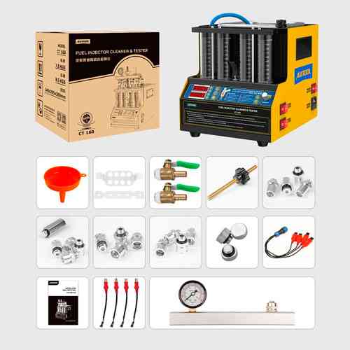 Стенд для тестирования и промывки форсунок с УЗВ ванной, нагрев, Autool CT160 Винница