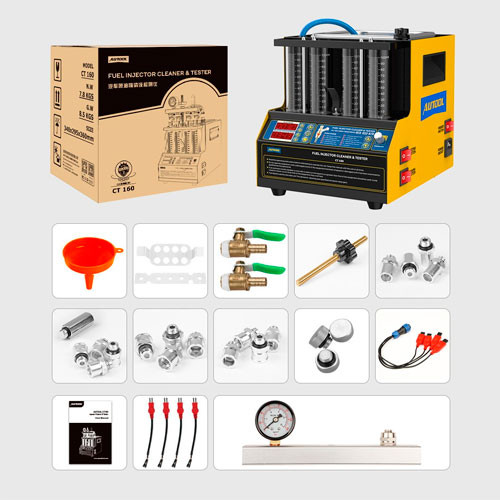 Стенд для тестирования и промывки форсунок с УЗВ ванной, нагрев, Autool CT160 Винница - изображение 4