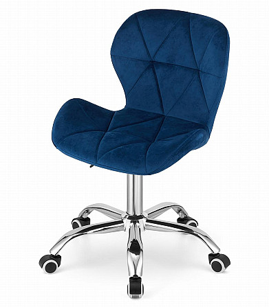 Крісло офісне комп'ютерне Just Sit RIVELLO Velvet велюр для комп'ютера, офісу Б2905 Синій Київ - фото 4