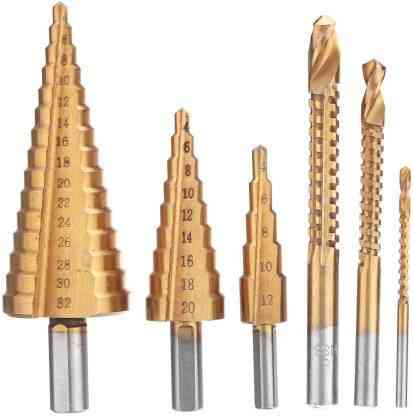 Набір ступінчастих свердел по металу 7790, 6 шт Винница