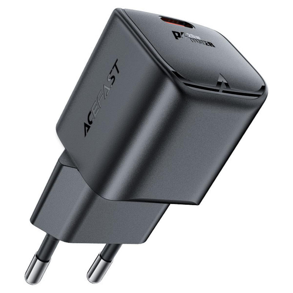 Мережевий зарядний пристрій ACEFAST A73 mini PD20W GaN USB-C charger Black 6974316282648 Одеса - фото 1