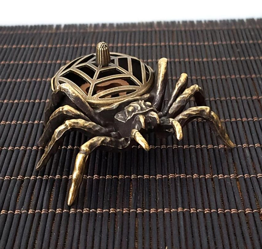 Вінтажний металевий тримач для пахощів "Павук". Міні-курильниця 6 см Київ - фото 1