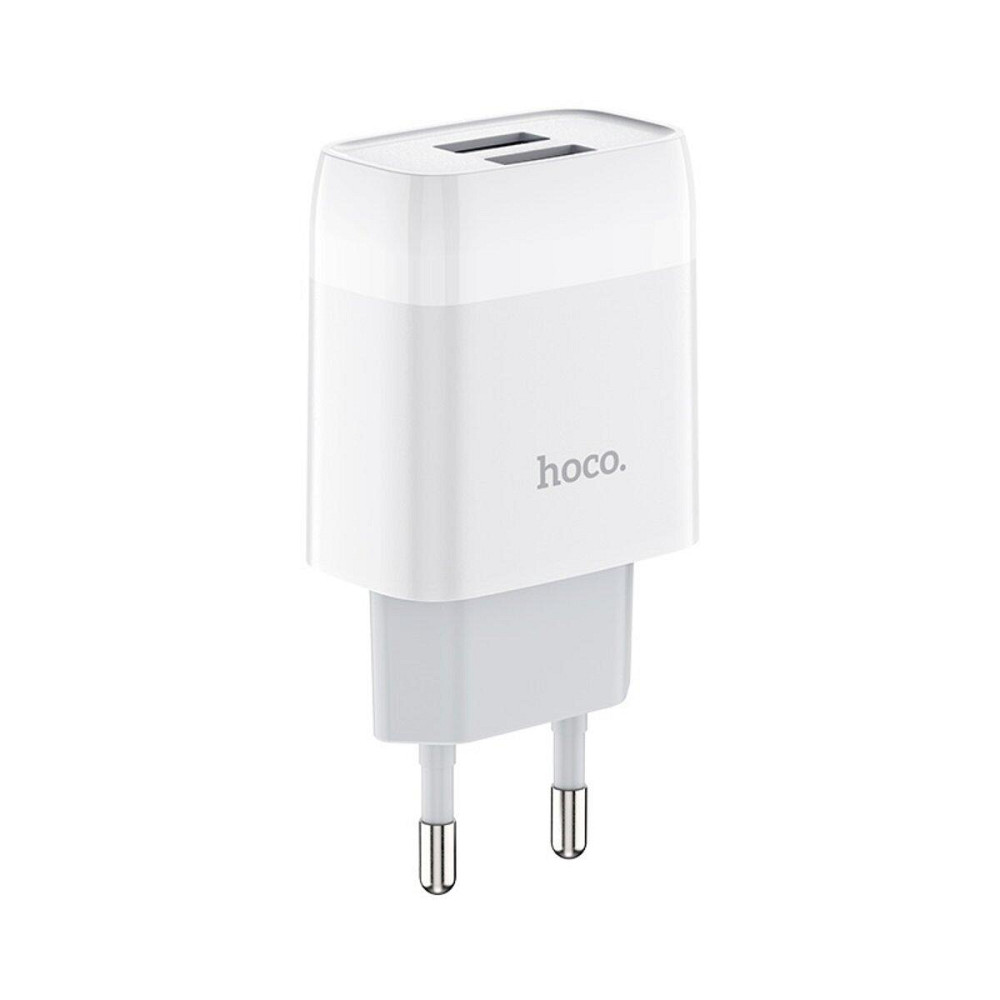 Сетевое зарядное устройство HOCO C73A Glorious dual port charger, цвет белый 6931474712912 Одесса - изображение 3