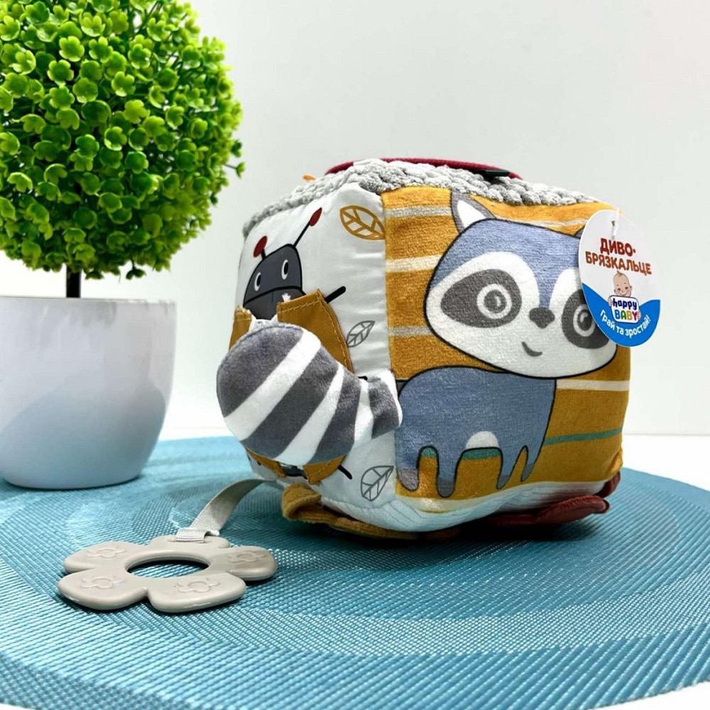 Брязкальце Limo Toy Бізикуб плюшеве (9393A) Чернігів - фото 1