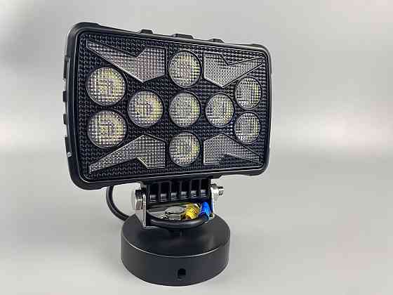 Фара LED квадратна 18 Led chip 12/24V. Широкий промінь + DRL світло + стробоскоп, світло 6500 К, IP67 Мукачево