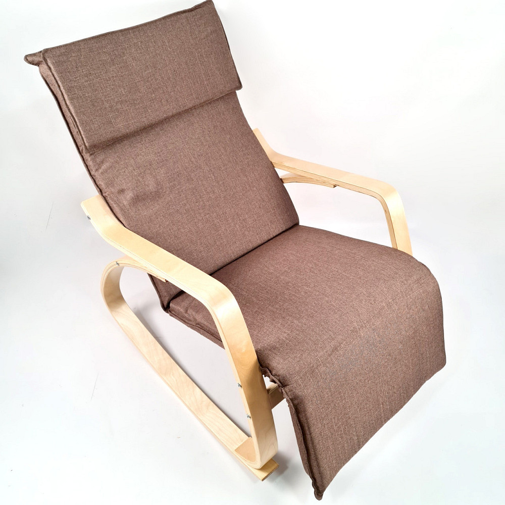 Крісло гойдалка з підставкою для ніг Avko ARC002 Natural Latte Київ - фото 4