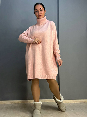 Платье женское LES ETOILES CLAIRES 8178 свитер оверсайз ворот хомут one size, розовый, one size Одесса - изображение 1