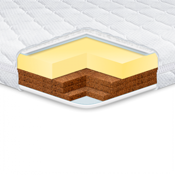 Детский ортопедический беспружинный матрас Kiddy Visko-Сocos (Кидди Виско Кокос) ТМ Еurosleep 70х140 Харьков