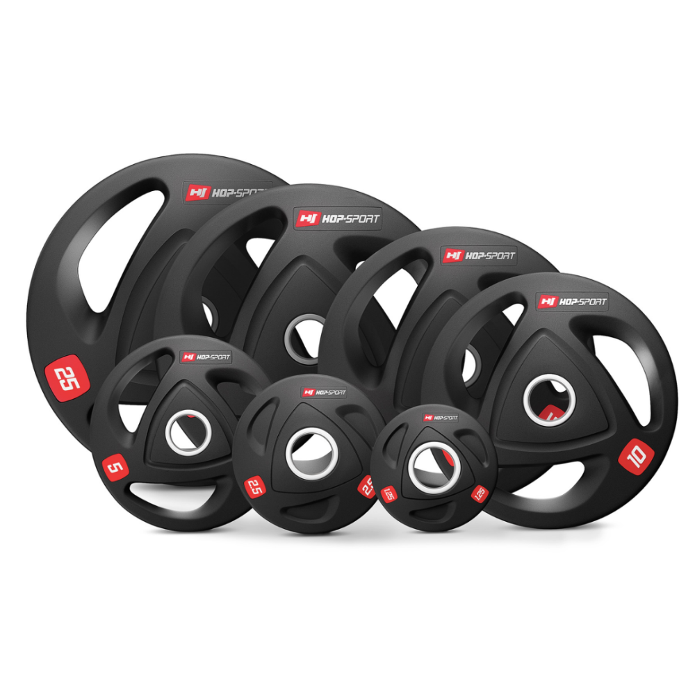 Набір олімпійський Hop-Sport PRO 125кг з грифом 220см Київ - фото 2