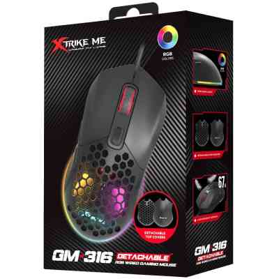 Мишка Xtrike ME GM-316 USB RGB Black (GM-316) Вінниця