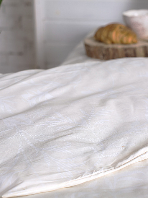 Ecotton Комплект постільної білизни Ecotton двоспальний Сімейний 150х215 см білий із орнаментом Коломия - фото 7