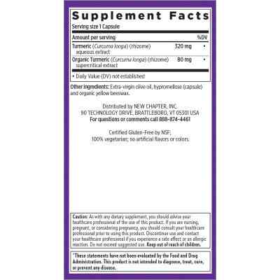 Трави New Chapter Куркумін, Turmeric Force, 30 гелевих капсул (NC0044) Вінниця
