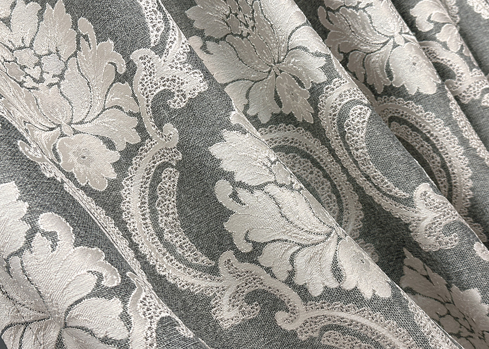 Шторна тканина, льон, колекція "Корона Марія" висота 28 м колір графітовий з світло-бежевим 1266ш Київ - фото 1