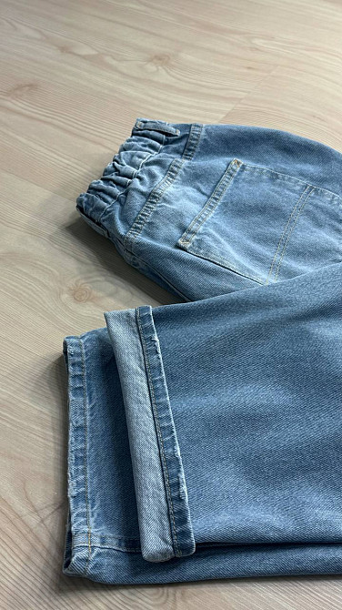 Джинси жіночі Its Basic 4148-2 SKATER з резинкою на талії широкі блакитні, блакитний, 46, 46, 97 см, 122 см Київ - фото 13