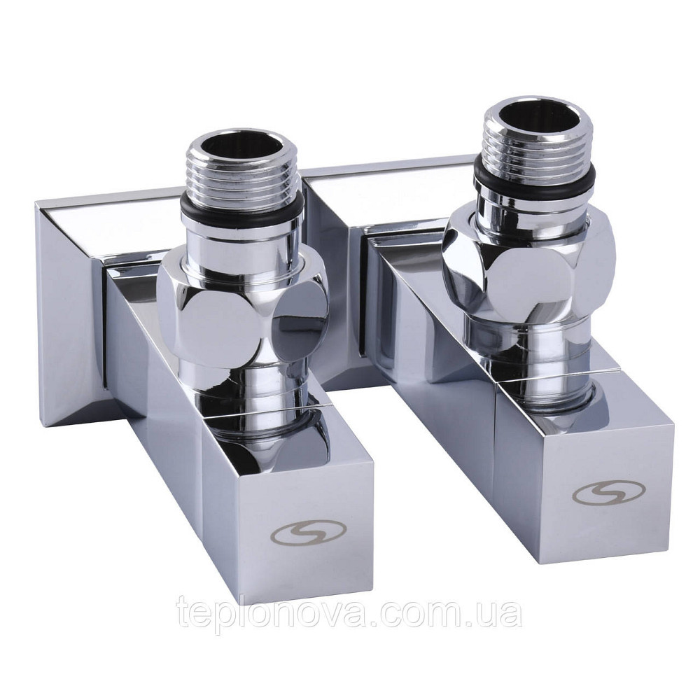 Набор Кран полуоборотный угловой с американкой SOLOMON LUX 1/2″ CUBE CHROM 8888 (1уп) Черновцы - изображение 2