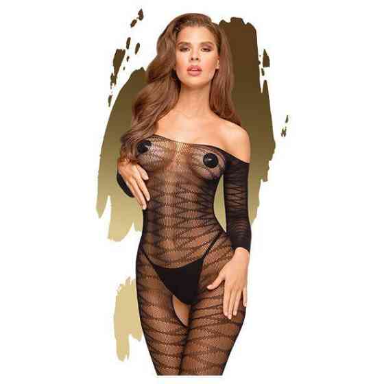 Бодістокінг з довгими рукавами Penthouse - Dreamy Diva Black XL Sex Aura Київ