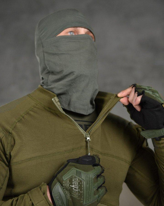 Тактическая рубашка убакс олива под бронижелет, боевая рубашка ubacs олива с дополнительными накладками Одесса - изображение 8