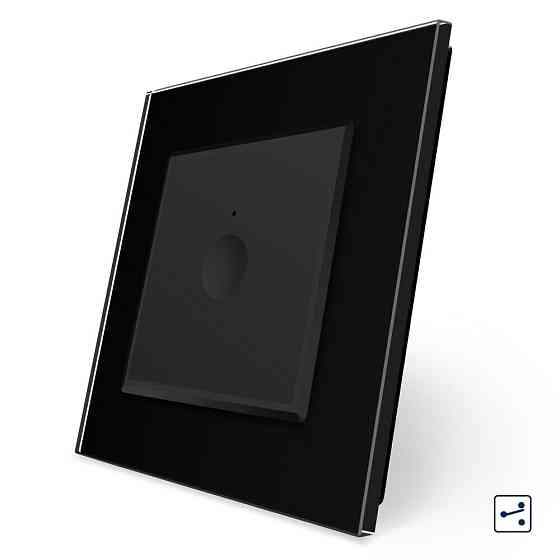 LIVOLO Сенсорний прохідний/перехресний вимикач Sense 1 сенсор Livolo чорний (722000312) Коломыя