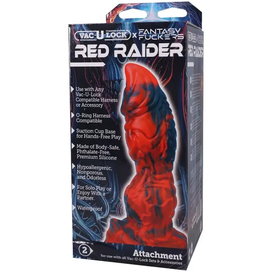 Фентезійний фалоімітатор Doc Johnson Vac-U-Lock x Fantasy Fuckers Red Raider Львів
