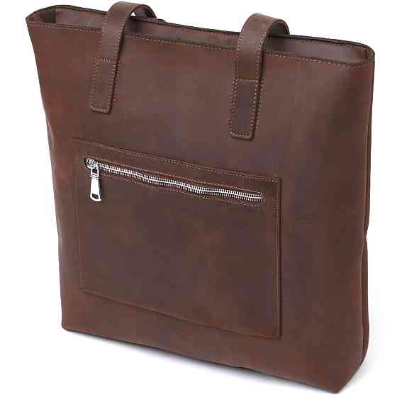 Вінтажна жіноча сумка-шоппер Shvigel 16349 Коричневий Київ