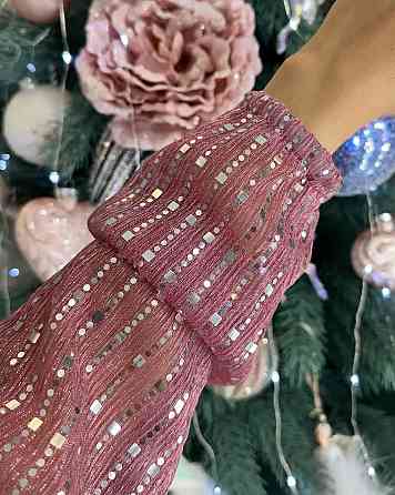 Жіноча святкова блискуча сукня міні з паєтками Фрезовий, 52/54 Одеса