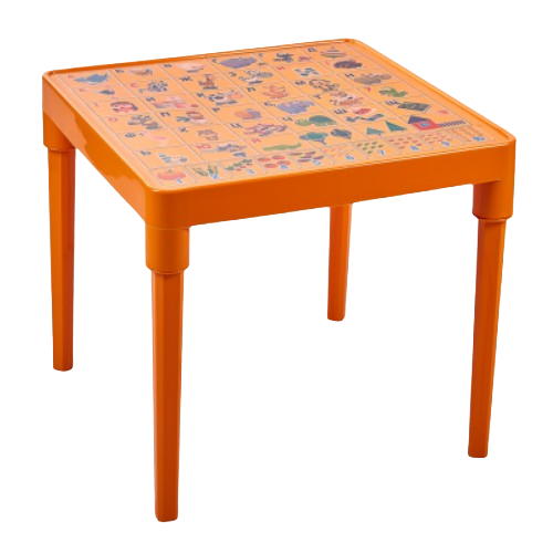 Стіл дитячий Абетка українська світло-помаранчевий Алеана Житомир - фото 1