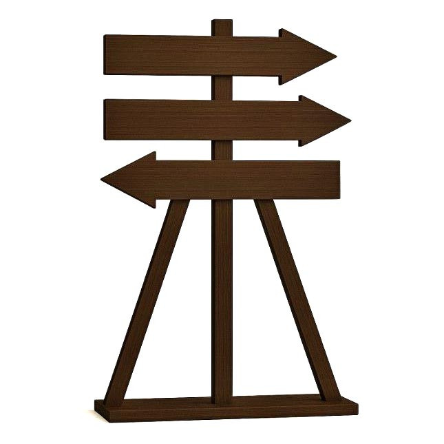 Напольная стрелка-указатель 