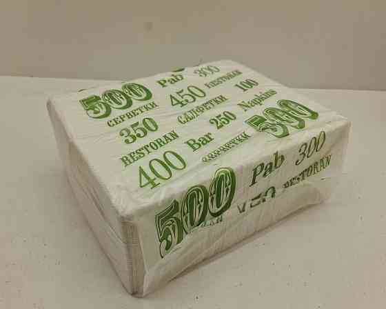 Серветка паперова 400лист Фуршет біла (ЗЕЛЕНА) (1 пачка) Харків