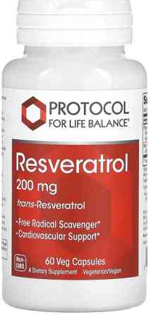 Ресвератрол Protocol for Life Balance  Resveratrol 200 мг 60 вег капс Київ