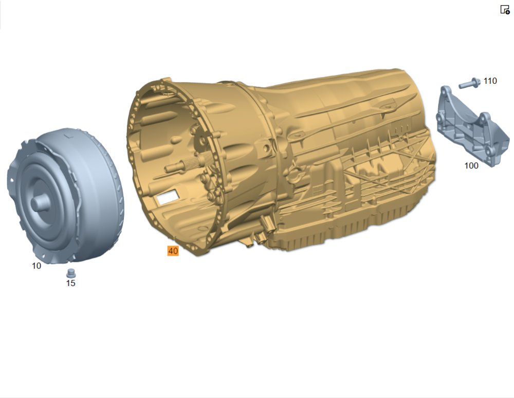 Mercedes-Benz  A7252701311 Автоматична 9-ступінчаста КПП 725.038 9G-Tronic в комплекті з гідротрансформатором A1722500202 E-class W212 E-class S212 GL Одеса - фото 1