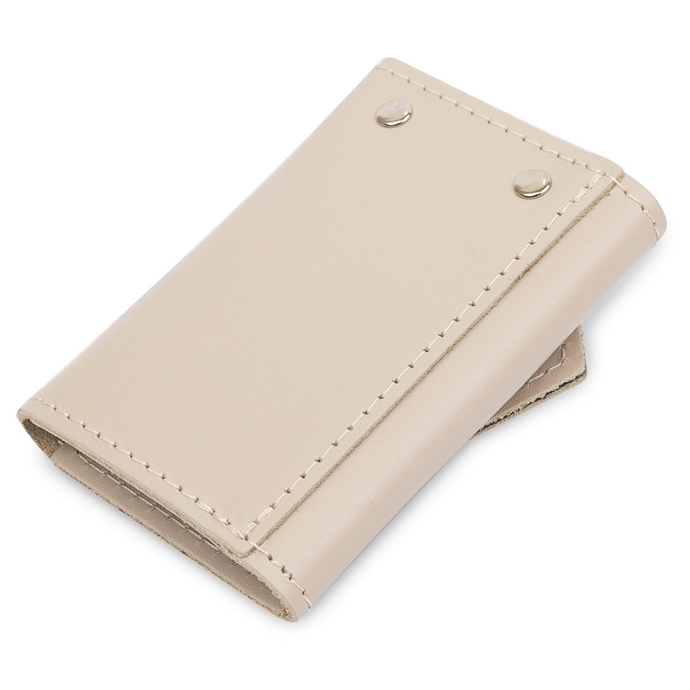 Невелика шкіряна ключниця GRANDE PELLE 11523 Бежевий Київ - фото 2