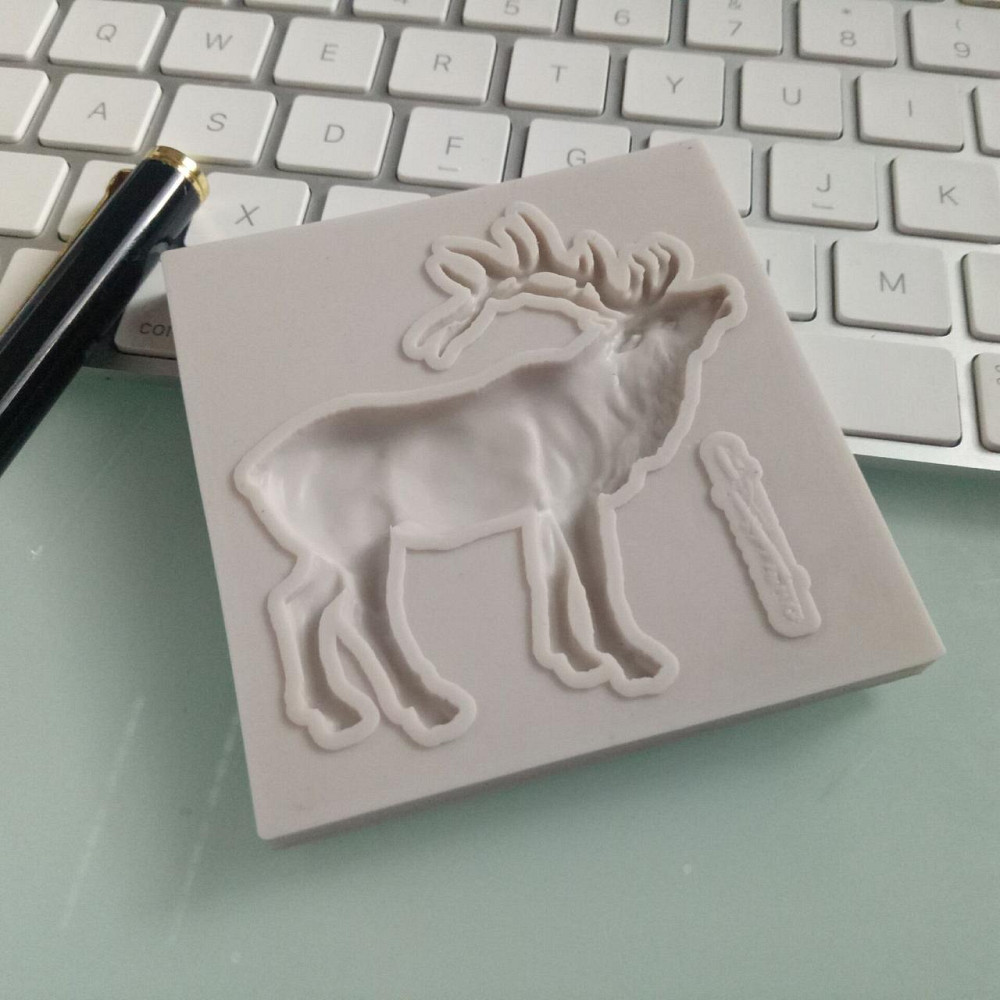 Молд силиконовый Лось 78 на 80 см серый Киев - изображение 8