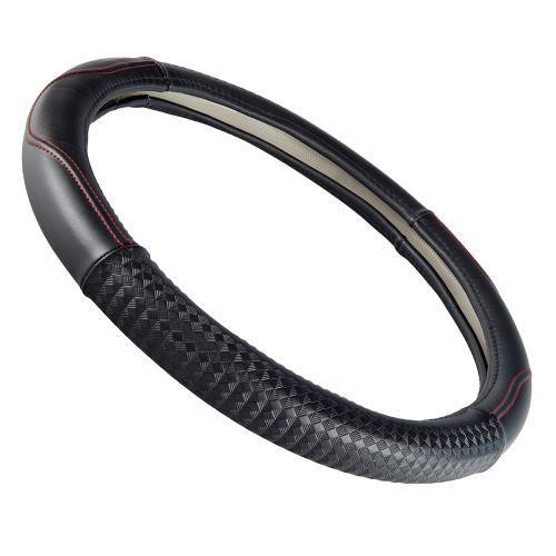 Чохол на кермо VLOD-24LC10 BK/RD M чорний/БО/шкіра Харків - фото 3