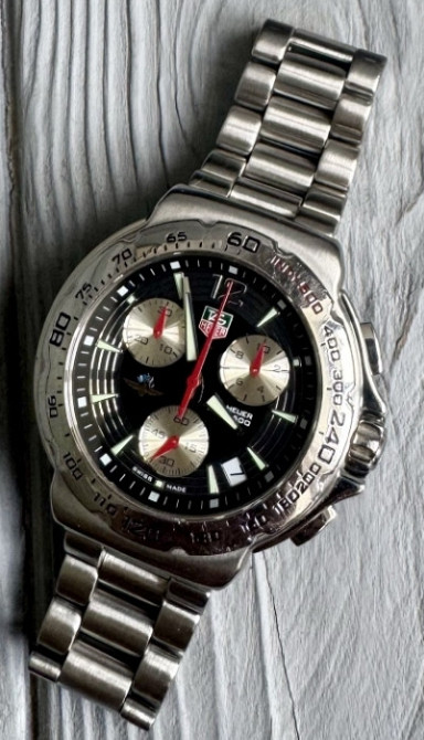 Чоловічі годинники TAG Heuer Formula 1 Chronograph black silver. Харків - фото 2