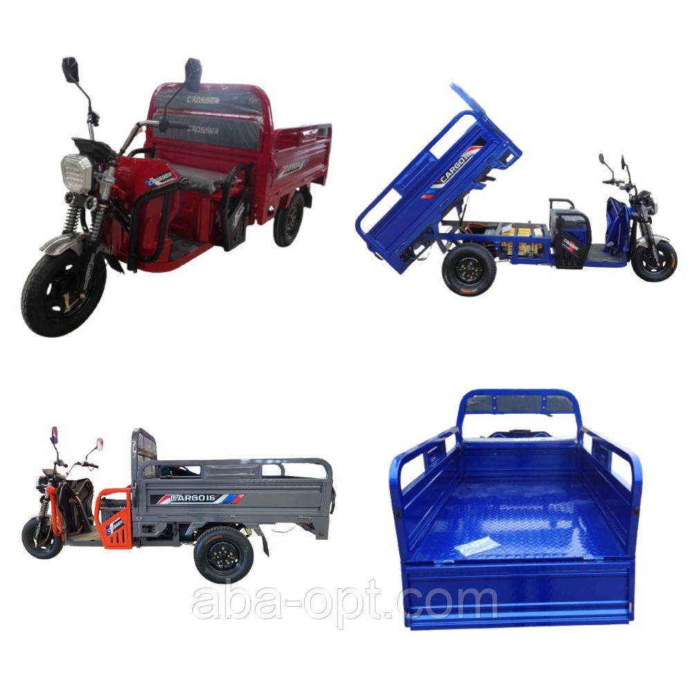 Електричний вантажний трицикл CARGO-11 S 1000W-60V-32Ah шини 12"/12" купити в інтернет-магазині дешево Одеса - фото 5