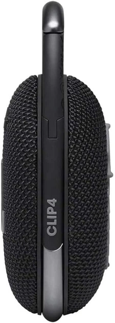 Портативна Bluetooth-колонка JBL Clip 4 Black, 5 Вт, IP67, до 10 годин, USB-C, з карабіном, чорна Київ - фото 3