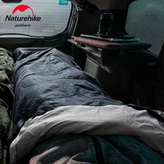 Спальный мешок Naturehike Y150L NH21MSD08, левый, серо-голубой Киев