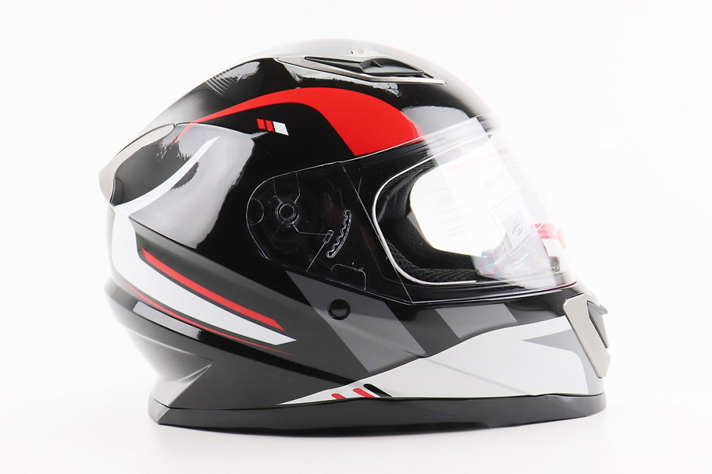 Шолом інтеграл, закритий BLD-M62 S (55-56см), ЧОРНИЙ/БІЛО-ЧЕРВОНИЙ Київ - фото 3