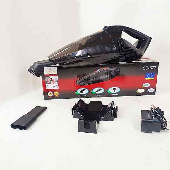 Портативний пилосос для автомобіля бездротовий потужний Crownberg CB-677 150Вт, Якісний автопилосос SY-48 Львів