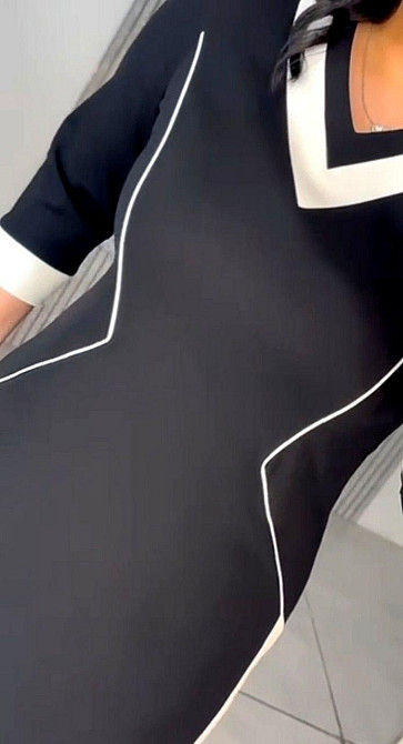 Женское стильное платье батал итальянский трикотаж 52/54 Одесса - изображение 5