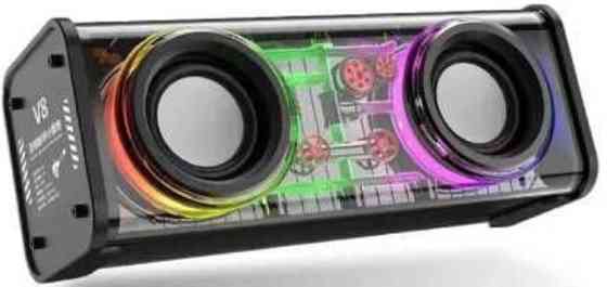 Портативна Bluetooth колонка V8 BT/TF/USB/TWS 10 Вт, чорний. Харків