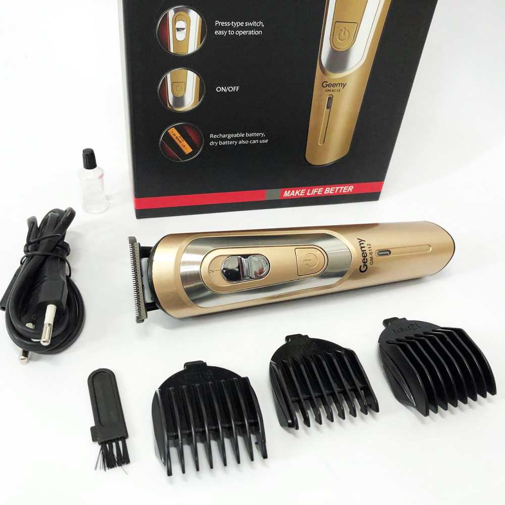 Профи машинка для стрижки волос GEMEI GM-6112, Машинка для стрижки волос домашняя YV-18 Львов - изображение 4