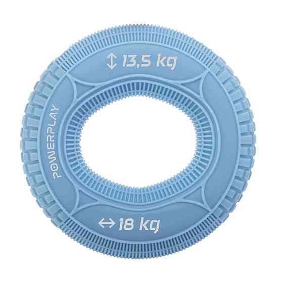 Еспандер кистьовий силіконовий PowerPlay PP-4330 Hand Grip Loops Light 13.5-18 кг. Блакитний Каменское
