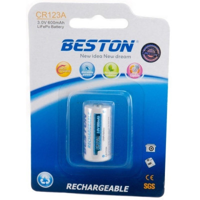 Аккумулятор Beston CR123A (16340) 600mAh Lithium (AAB1844) Винница - изображение 2