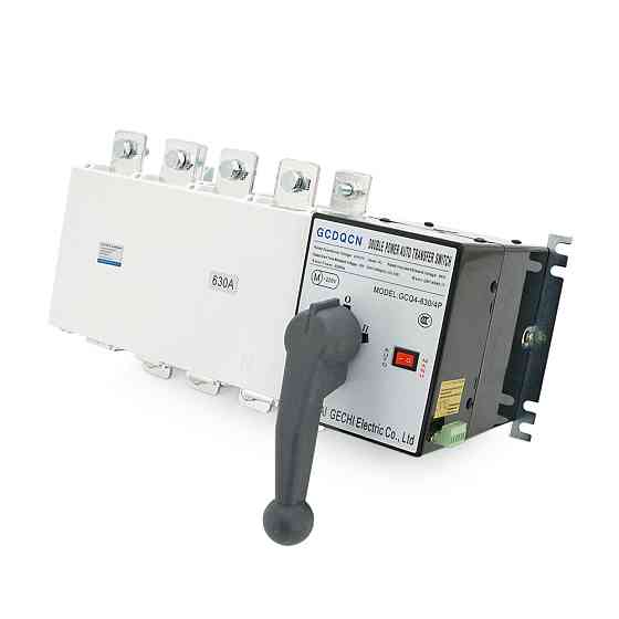 Автомат введення резерву (АВР) чотириполюсний GCQ4P200A , 220V/250A, Здатність, що вимикає KA: 6, Гвинтова фіксація, 360*177*165мм Київ