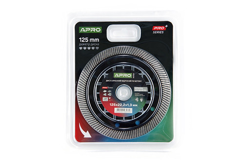 Диск алмазний для бетону Кераміка Швидкий Різ 125х1.3х22.22мм 22-24% APRO PRO Рівне - фото 1