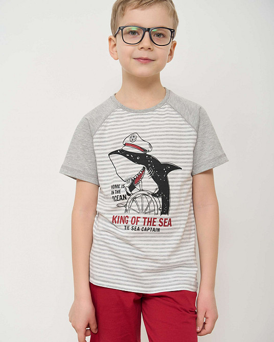 Комплект для мальчика с шортами Ozkan - Акула за штурвалом 31938 3-4 Киев - изображение 7